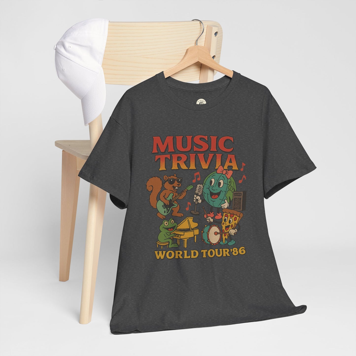 Music Trivia T-Shirt with Fun Vintage Design