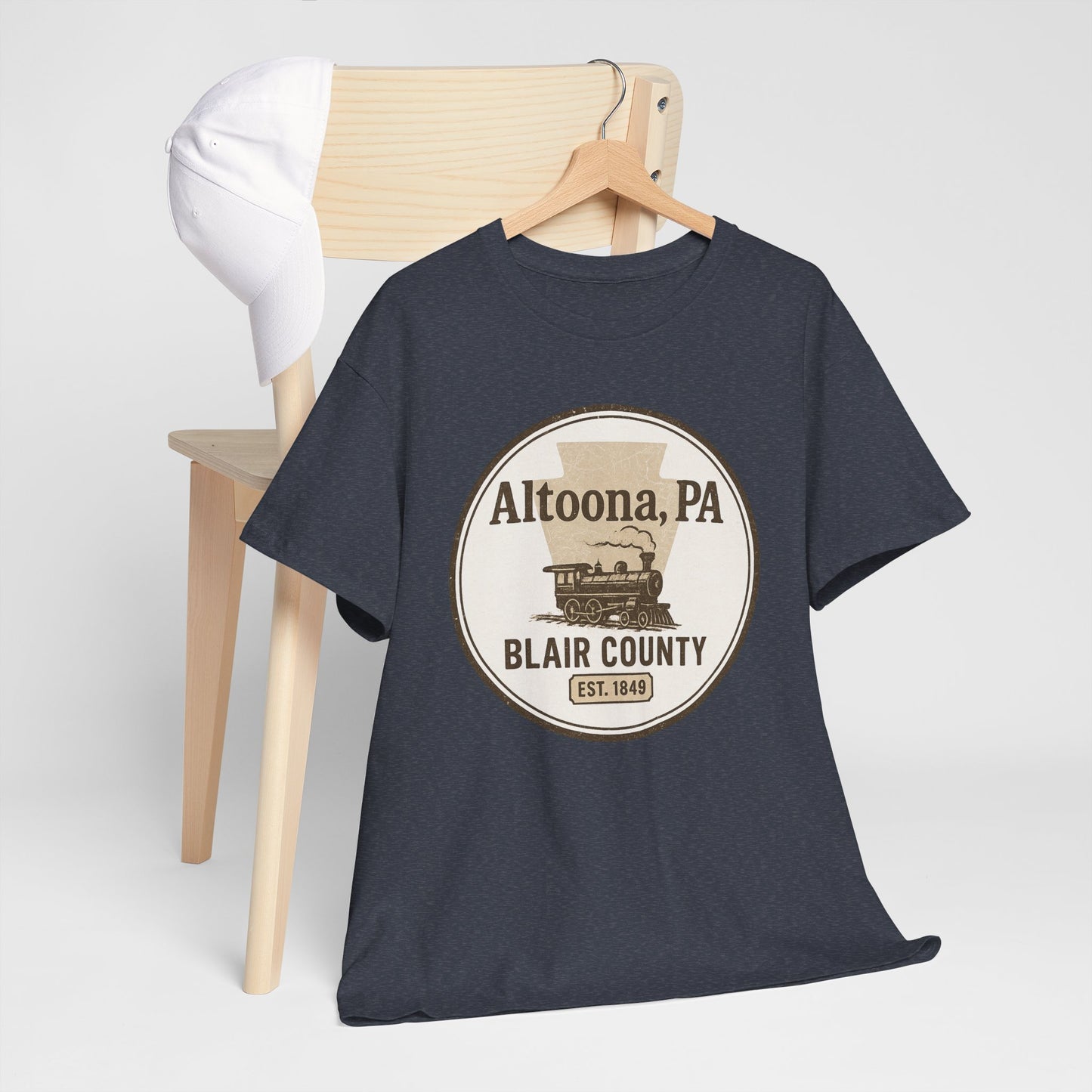 Altoona PA Vintage T-Shirt with Train Design