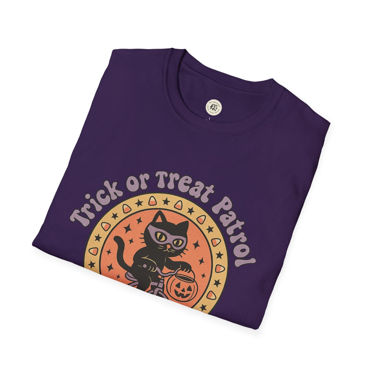 Halloween Cat T-Shirt Trick or Treat Patrol