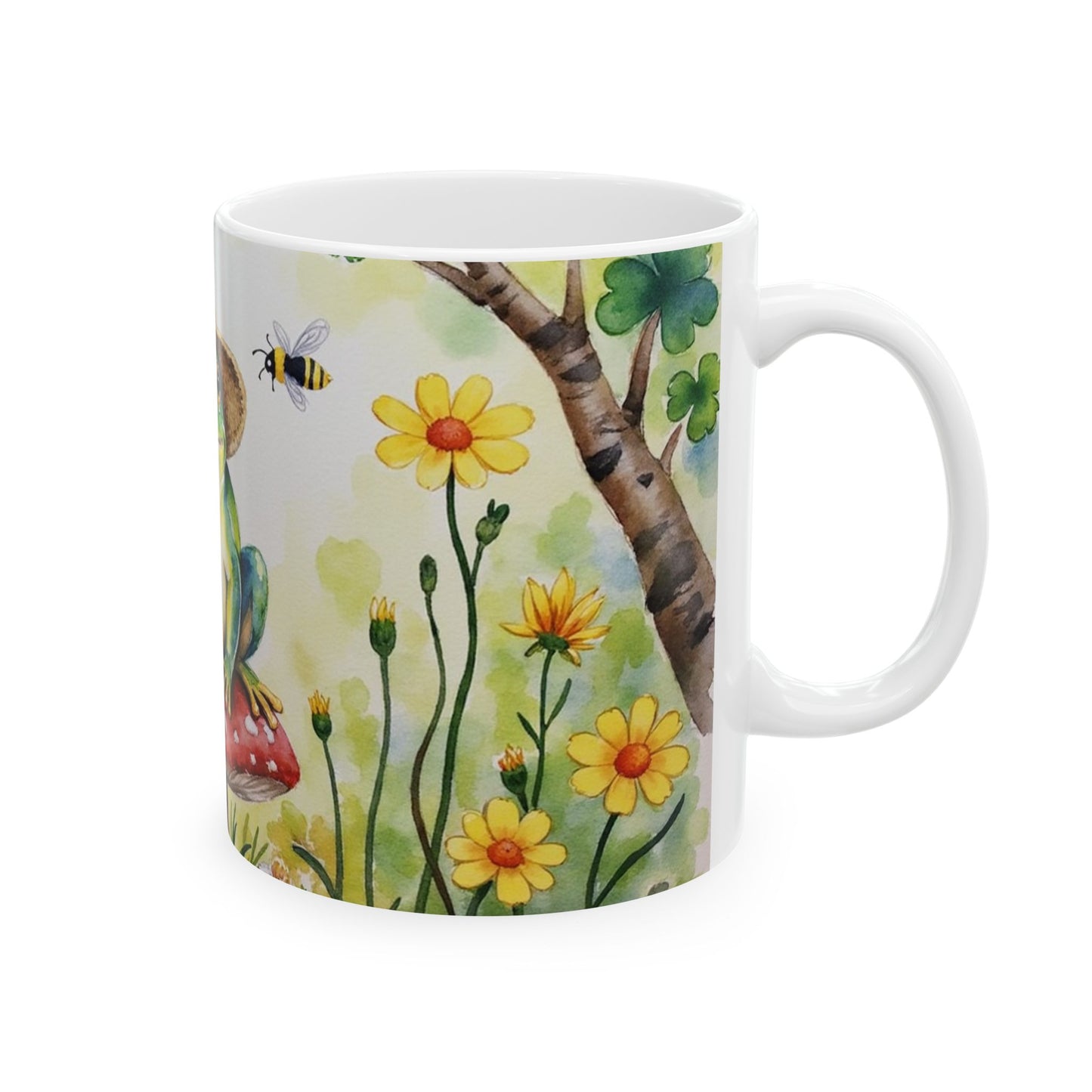 Charming Frog Mug - Perfect Gift for Nature Lovers, Unique Kitchen Decor, Cute Coffee Cup, Animal Lover Present, Garden Inspired Drinkware