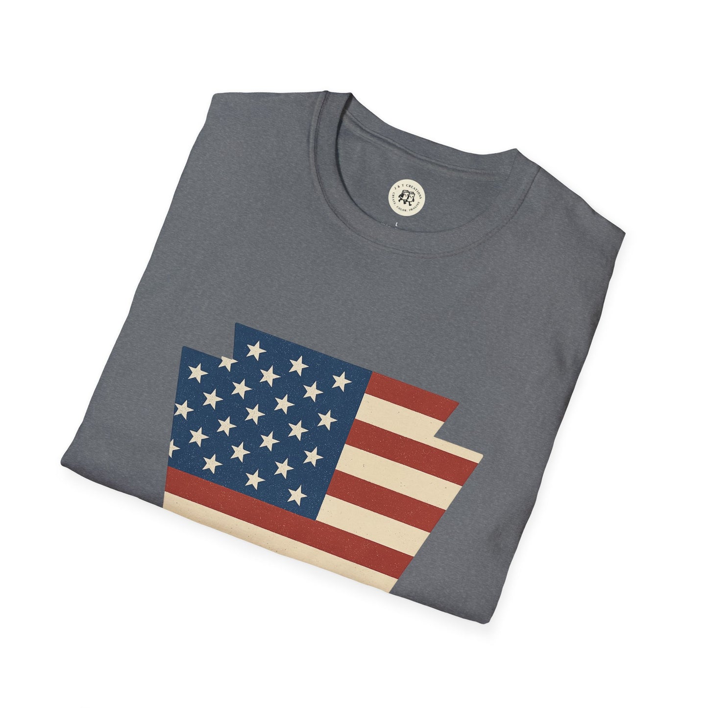 Pennsylvania Keystone American Flag Shirt