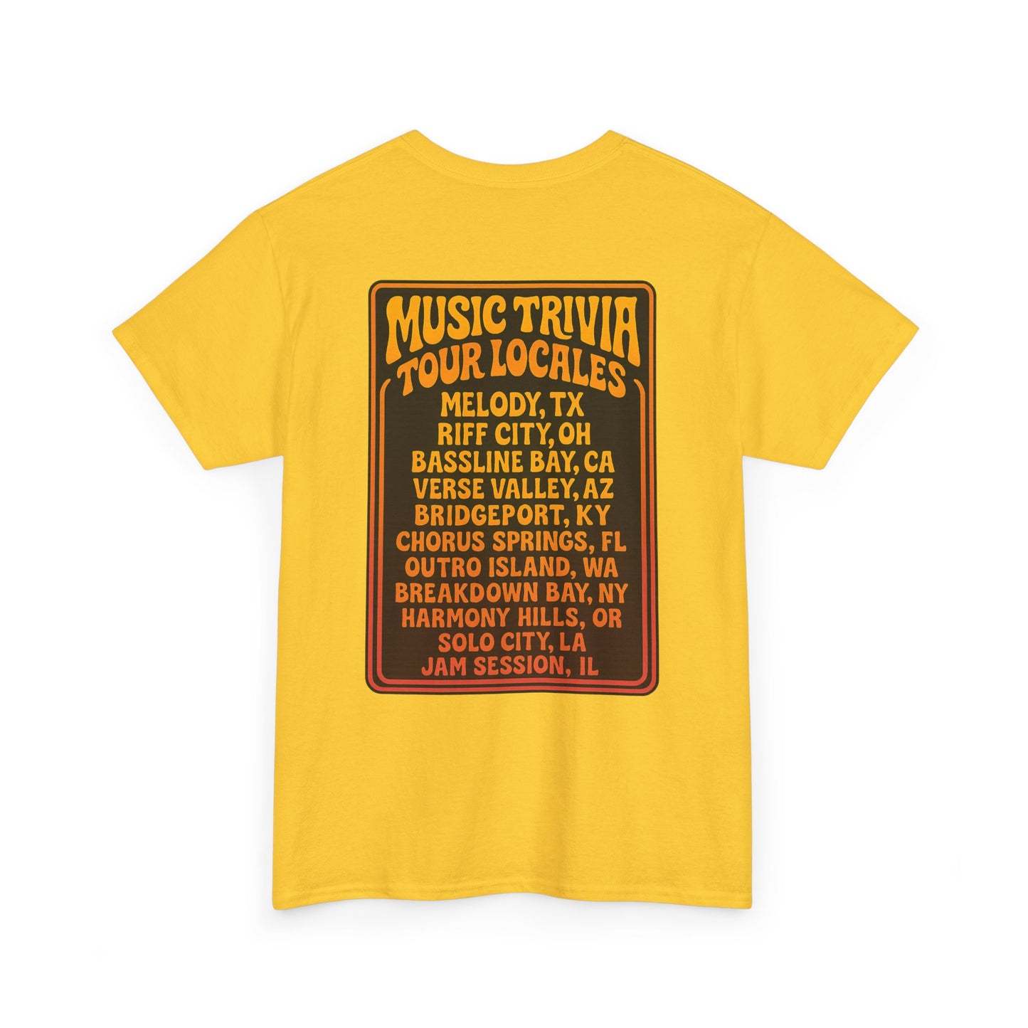 Vintage Music Trivia T-Shirt Retro Design