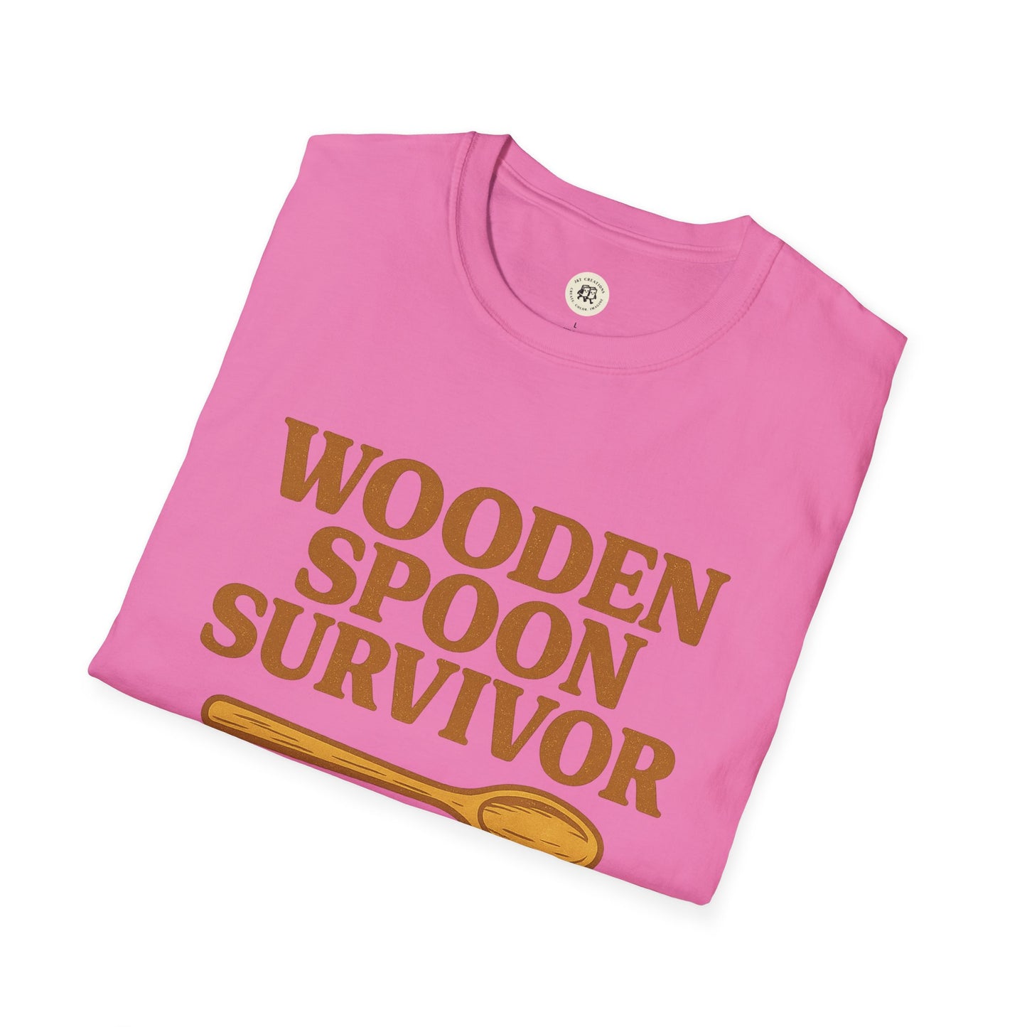 Printify Wooden Spoon Survivor T-Shirt for Teachers