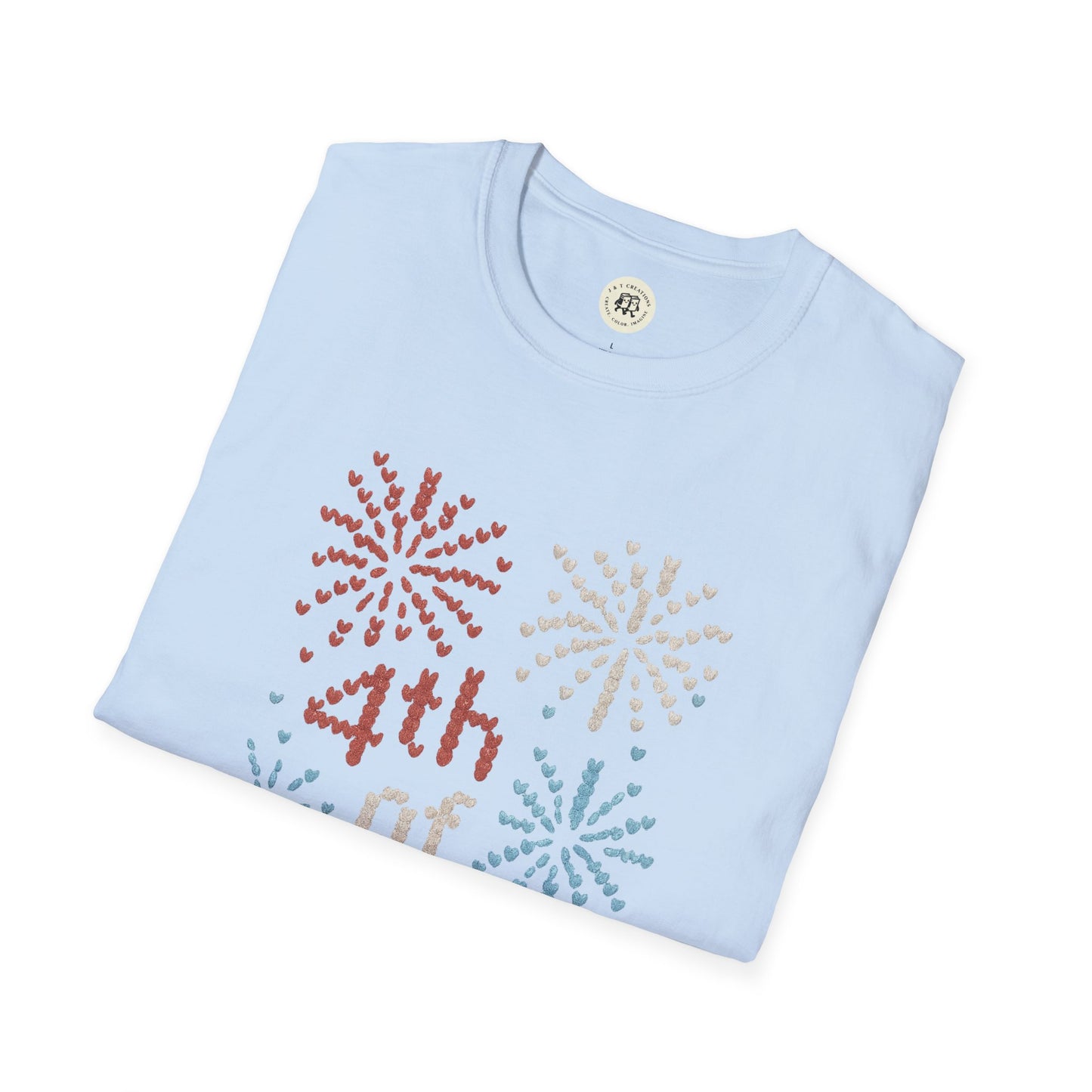 "Knitted" 4th of July Fireworks T-Shirt - Patriotic Tee