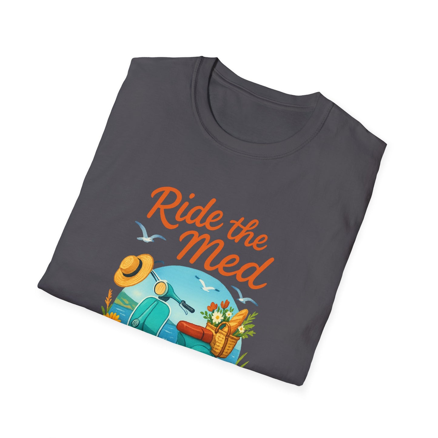 Corsica Scooter Adventure T-Shirt | Mediterranean Travel Tee | Coastal Summer Shirt | Italian Greece Graphic | Wanderlust