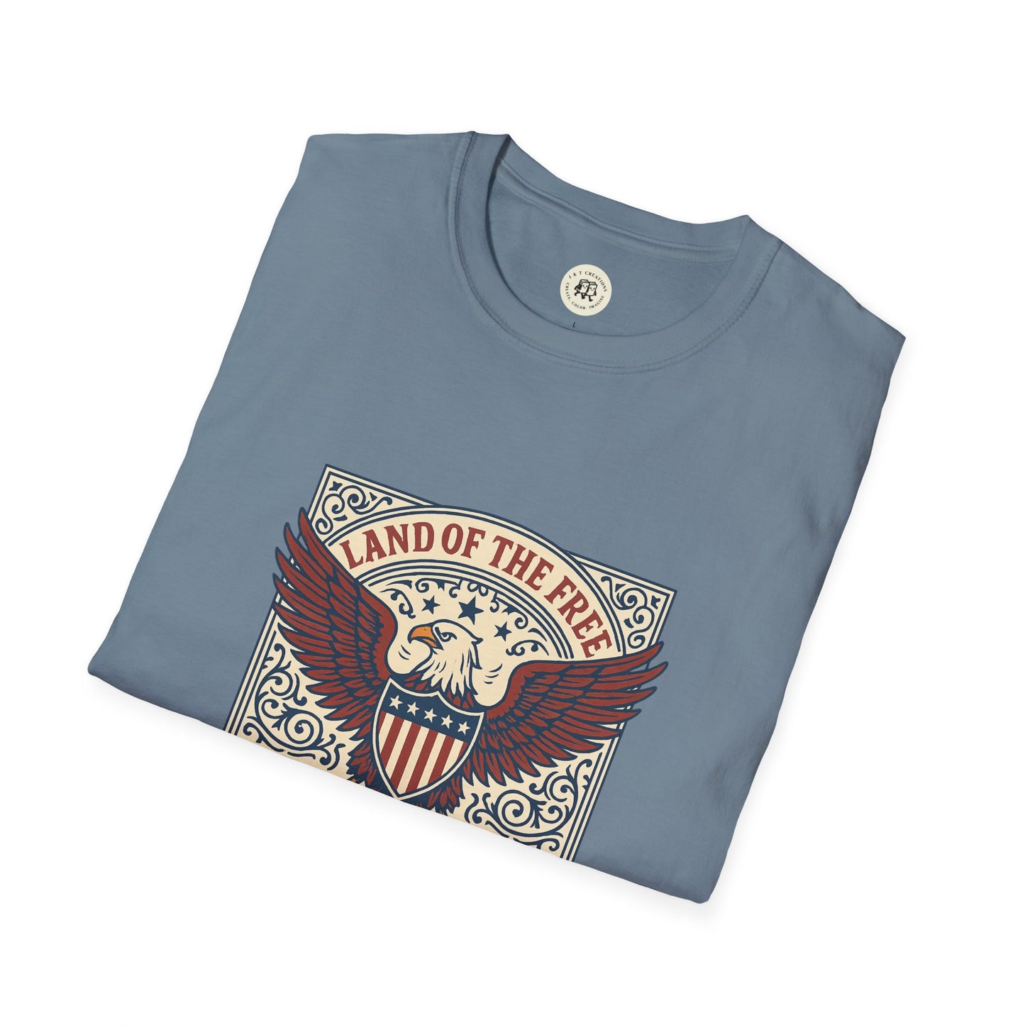 Patriotic Unisex T-Shirt with Eagle Design