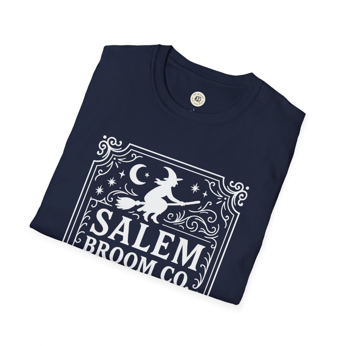 Salem Broom Co. T-Shirt with Witch Design