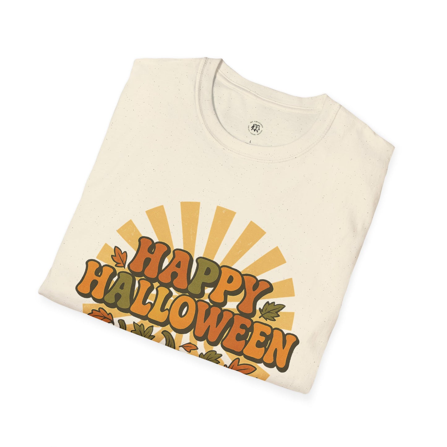 Happy Halloween T-Shirt with Pumpkin Design