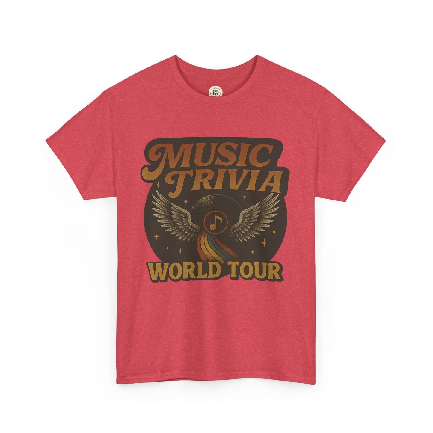 Music Trivia T-Shirt Vintage World Tour Design