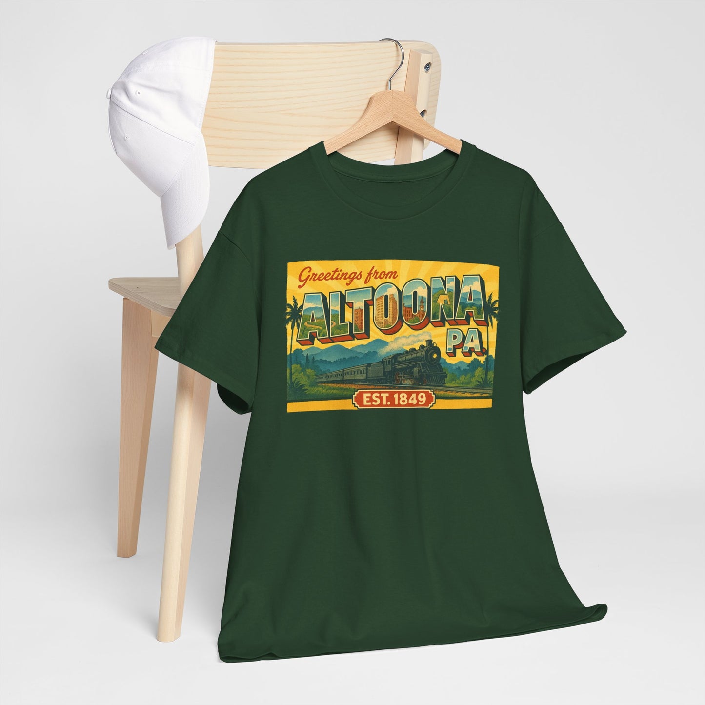Greetings Altoona PA Souvenir T-Shirt Vintage Design
