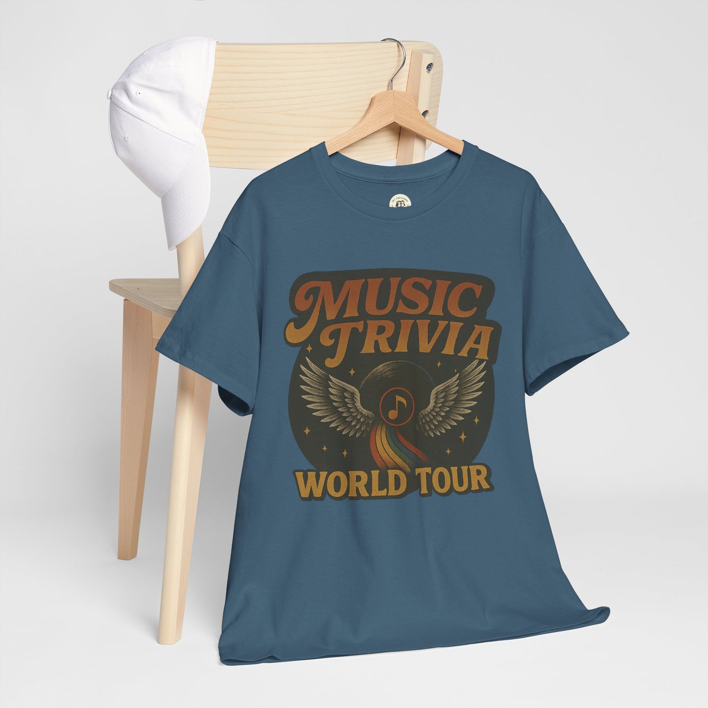 Music Trivia T-Shirt Retro World Tour Design