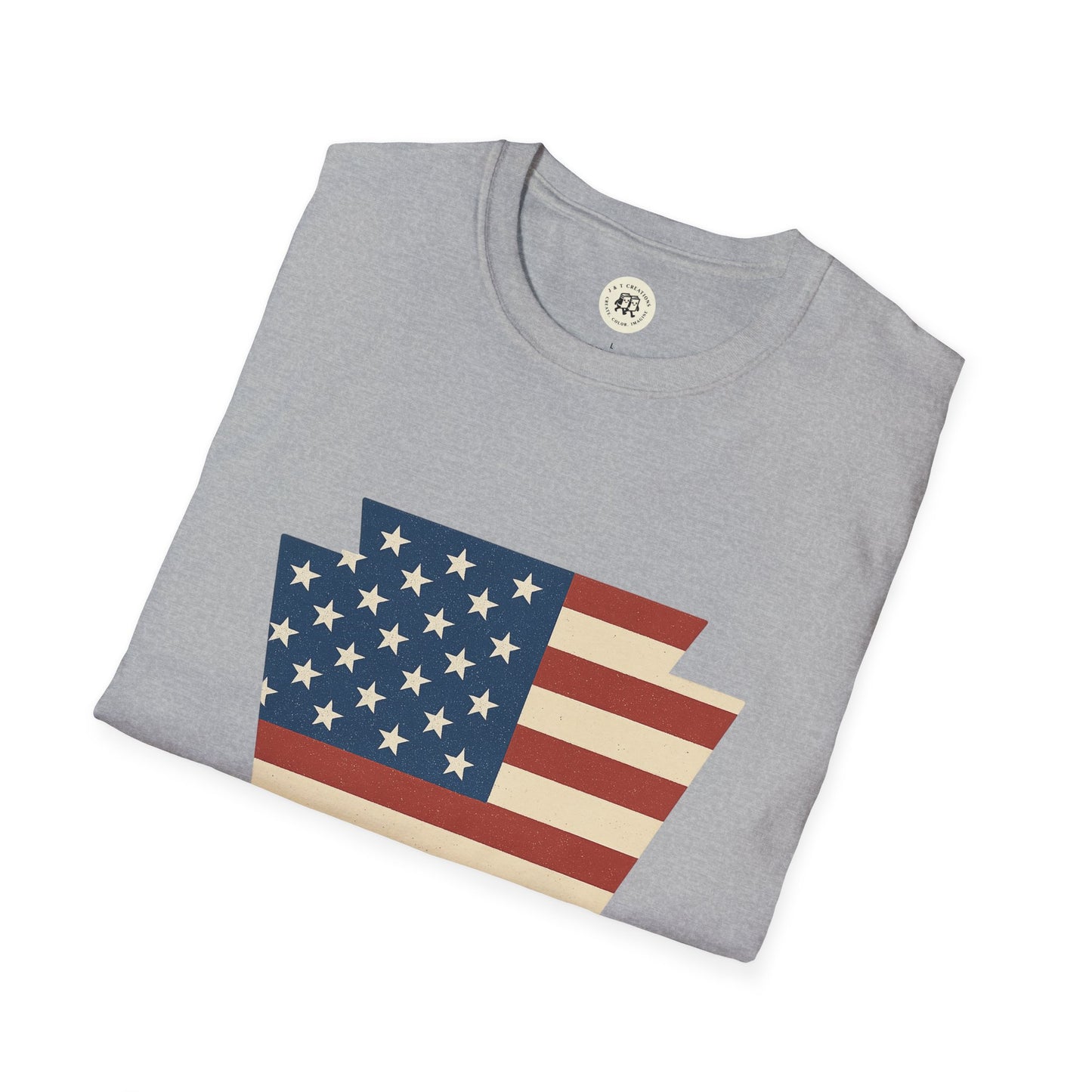 Pennsylvania Keystone American Flag Shirt
