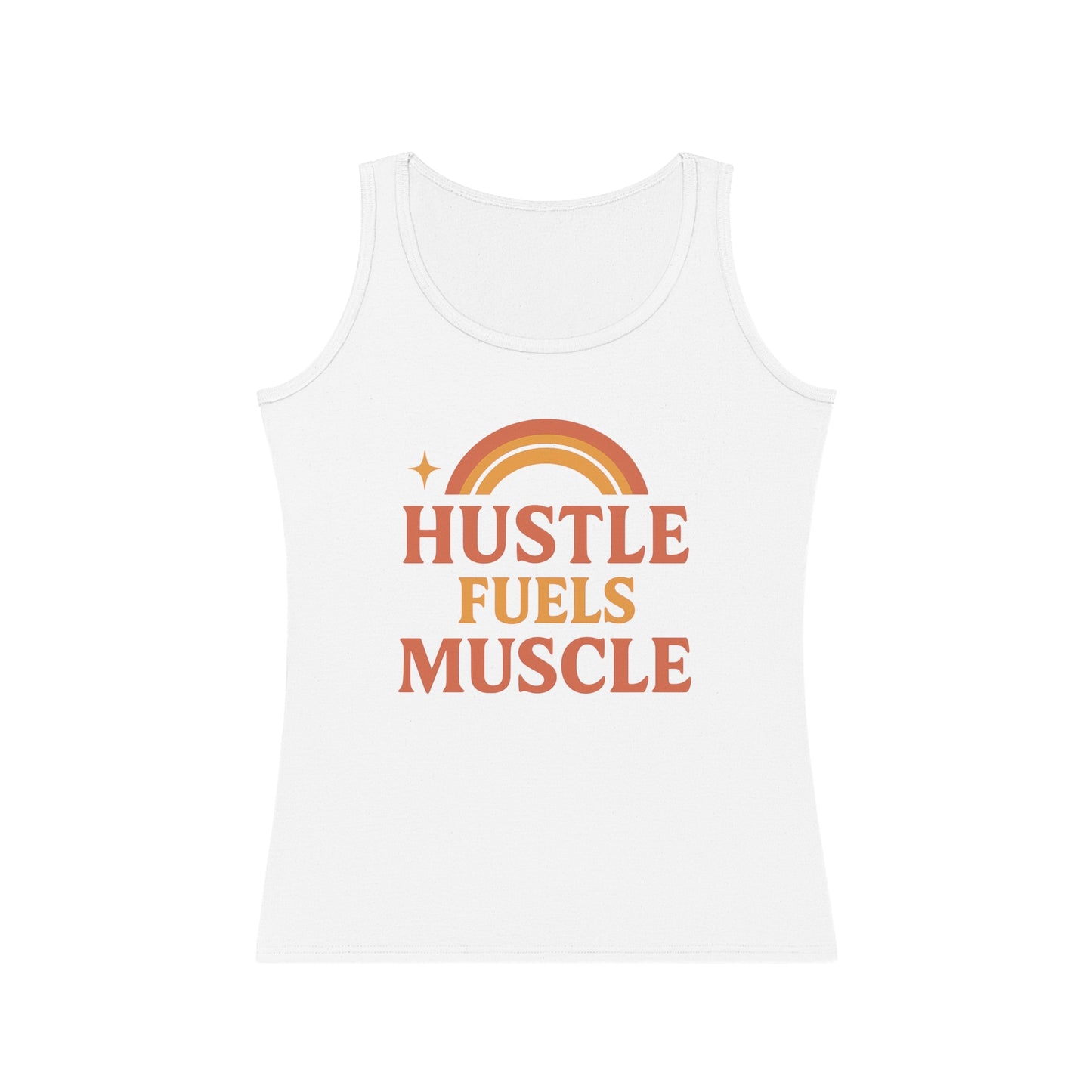 Hustle Fuels Muscle Women's Tank Top | Motivational Workout Tee | Fitness Gift for Her | Positive Affirmation Apparel | Exercise Shirt