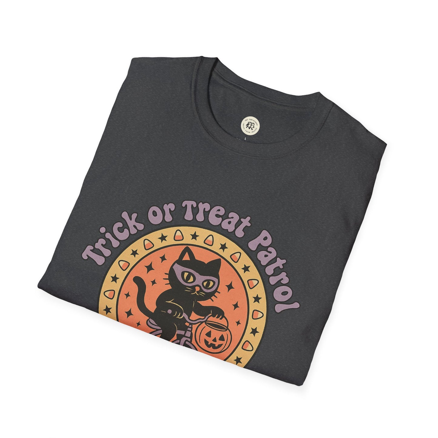 Halloween Cat T-Shirt Trick or Treat Patrol