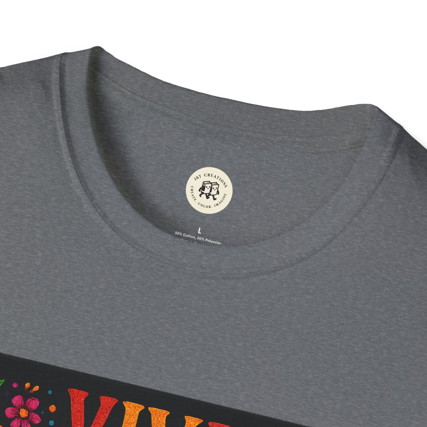 Colorful Viva La Vida Day of the Dead skull t-shirt