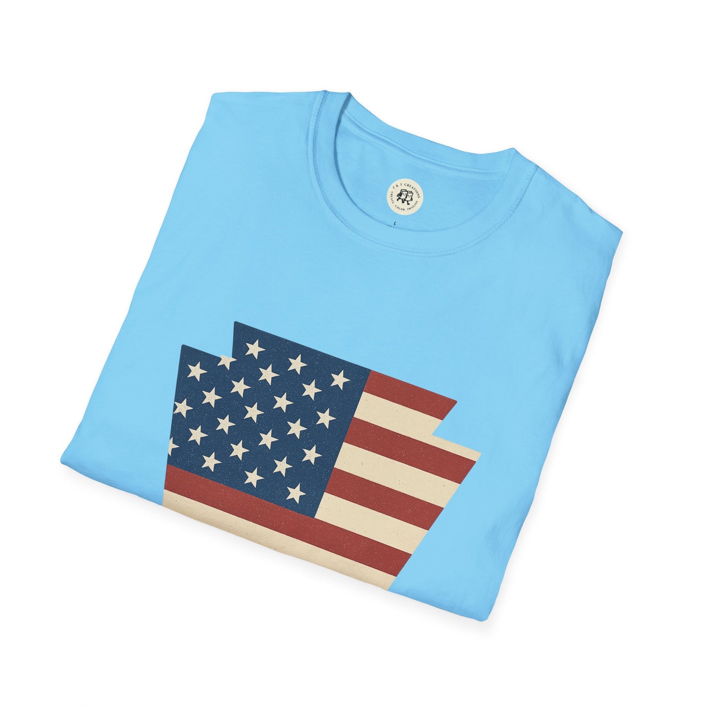 Pennsylvania Keystone American Flag Shirt