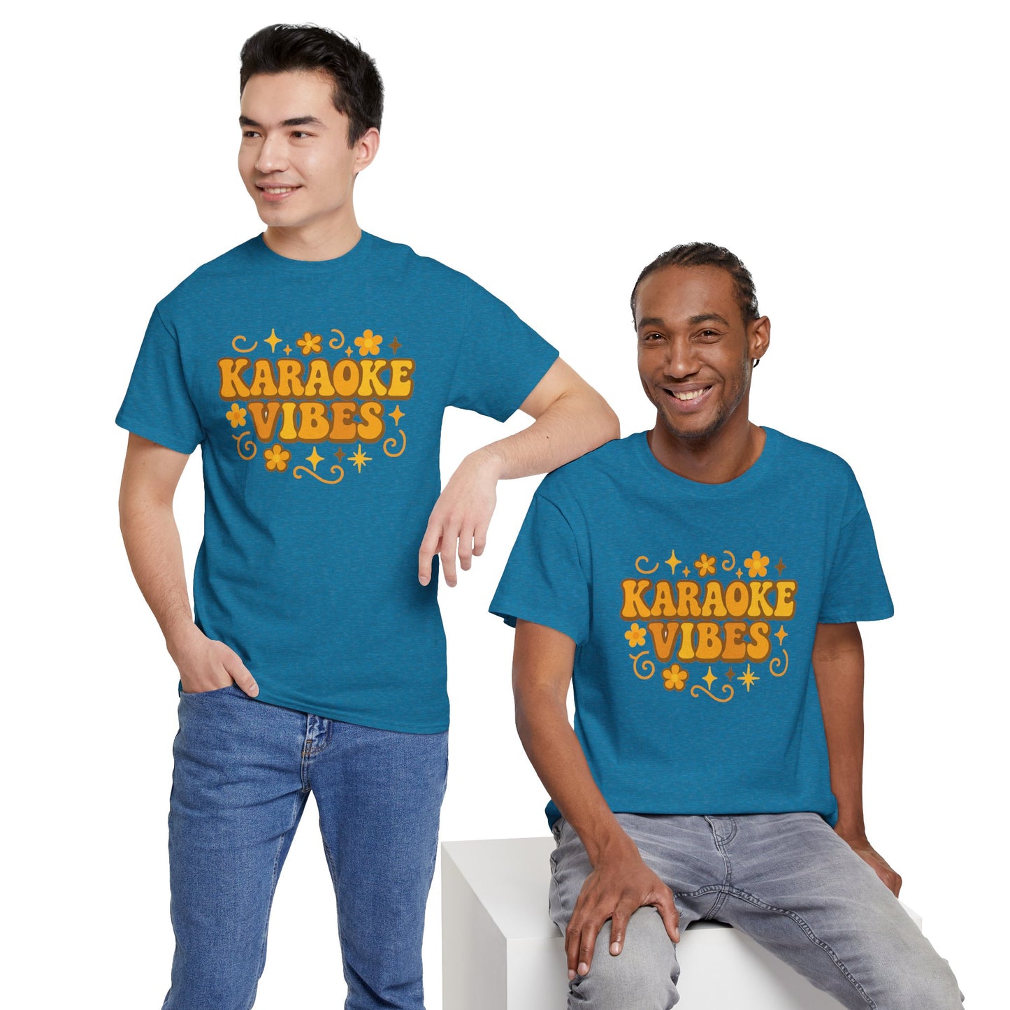 Karaoke Vibes T-Shirt Soft Retro Style Tee