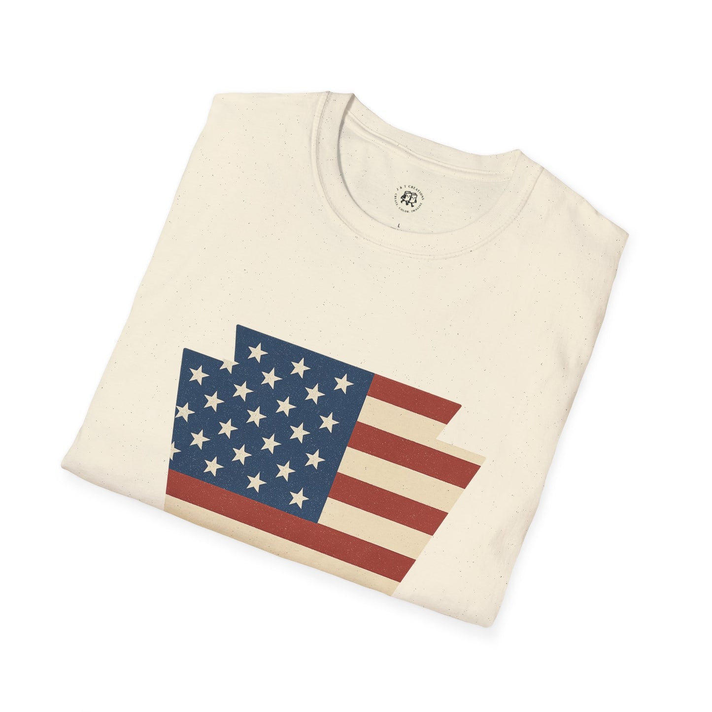 Pennsylvania Keystone American Flag Shirt