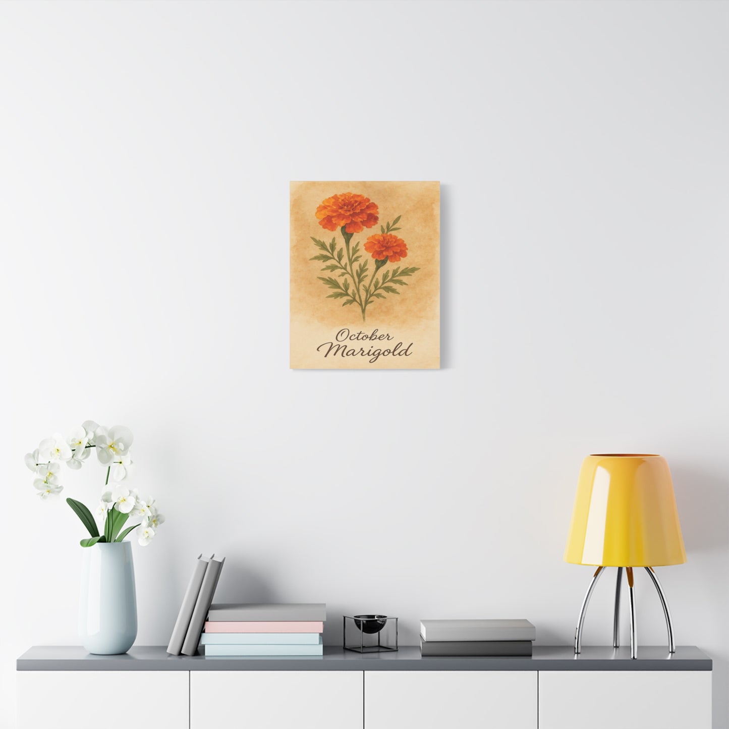 October Carnation Decor, Home Decor, Gift for New Year, Floral Artwork, Gallery Wall