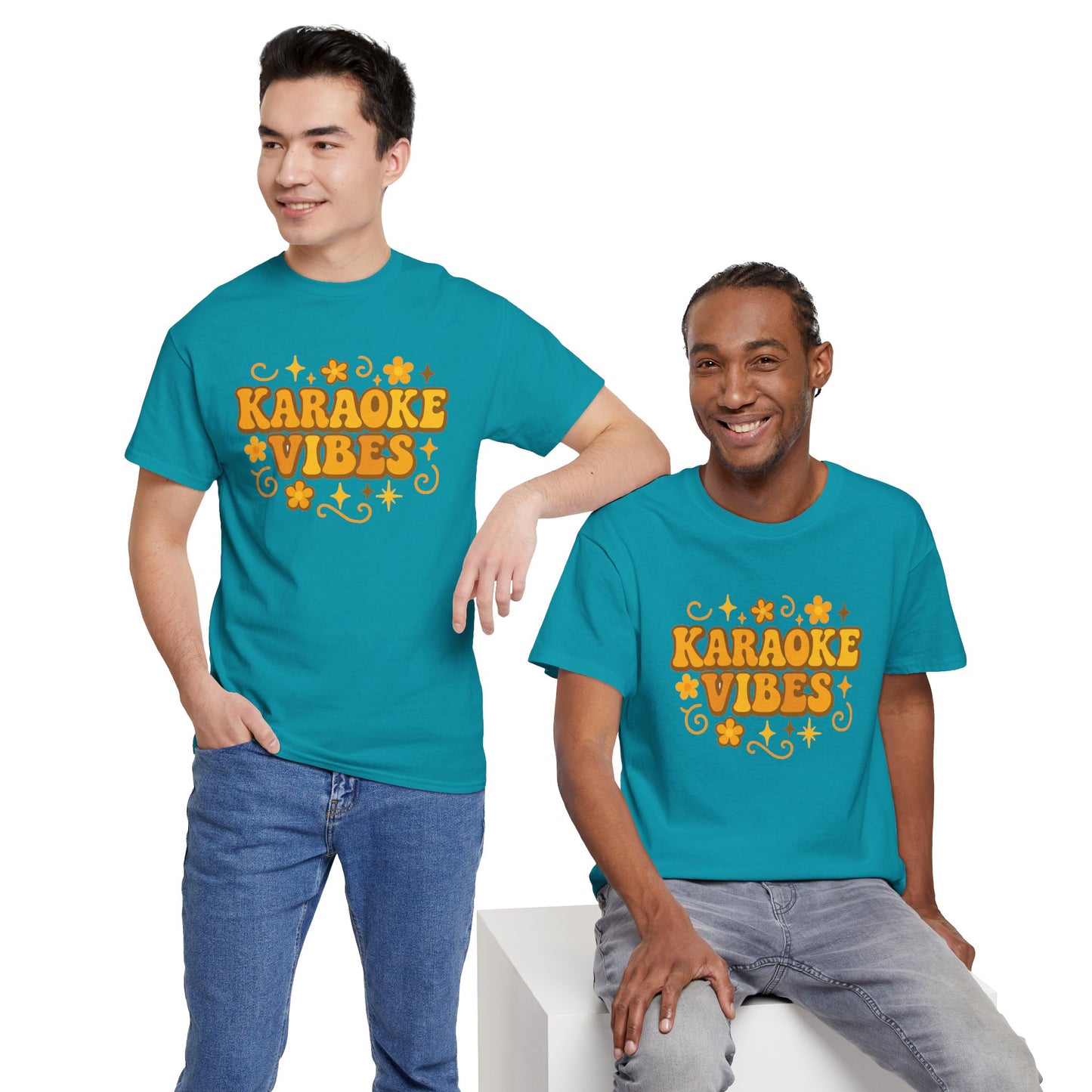 Karaoke Vibes T-Shirt Soft Retro Style Tee