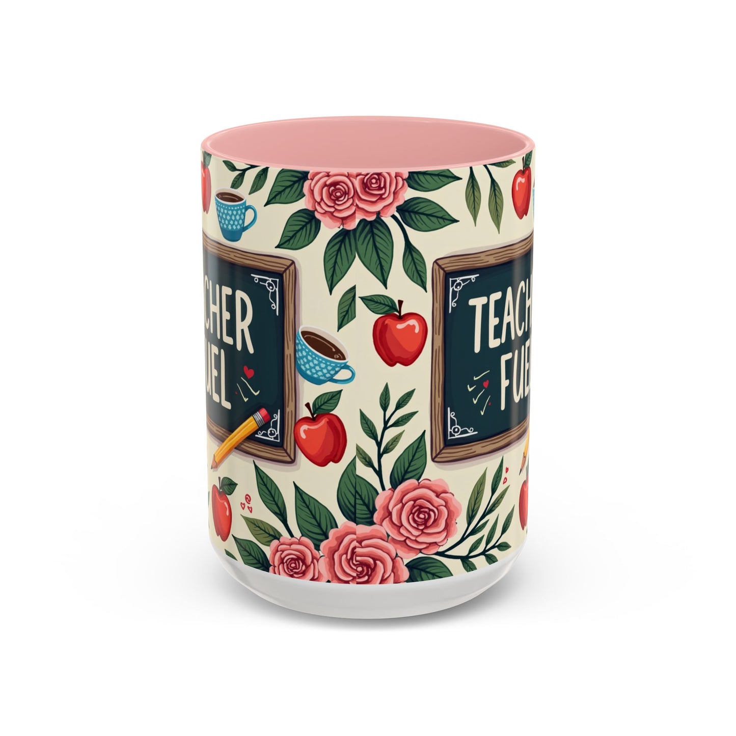 Teacher Fuel Coffee Mug - Fun Gift for Educators, Cute Tea Mug, Back to School Coffee Cup, Teacher Appreciation Present, Classroom Decor