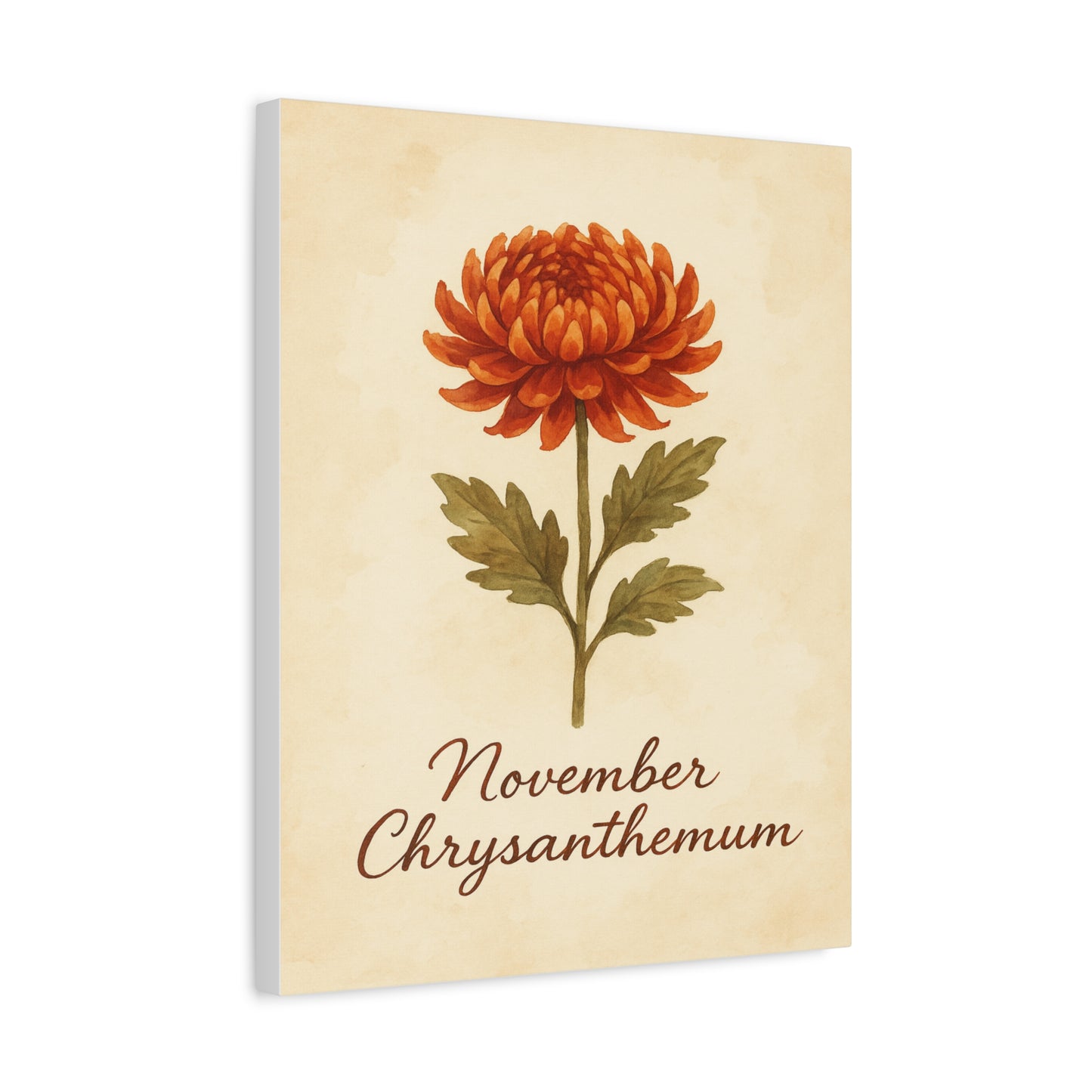 November Decor, Home Decor, Gift for New Year, Floral Artwork, Gallery Wall