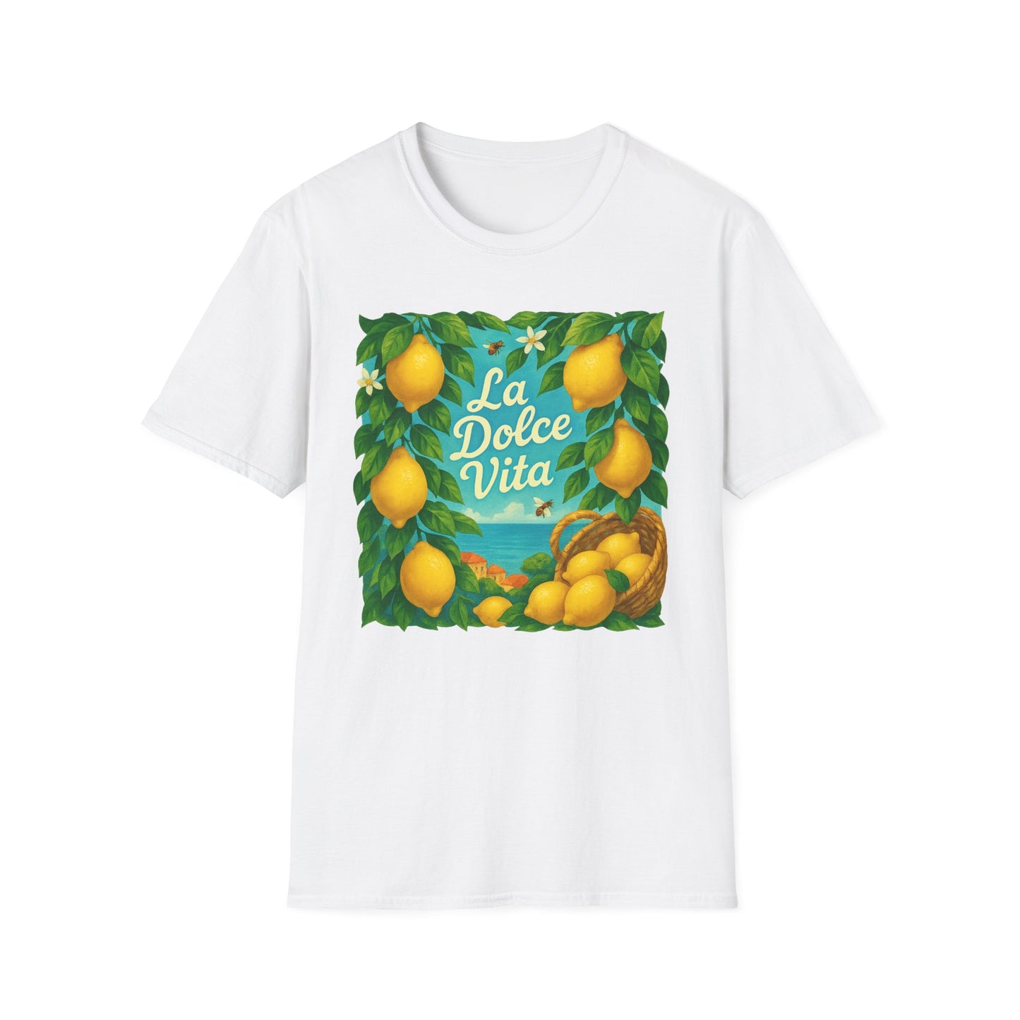 Amalfi Coast Lemon Grove T-Shirt | Italy Mediterranean Tee | Italian Summer Graphic | Citrus Lover Gift | Travel Shirt
