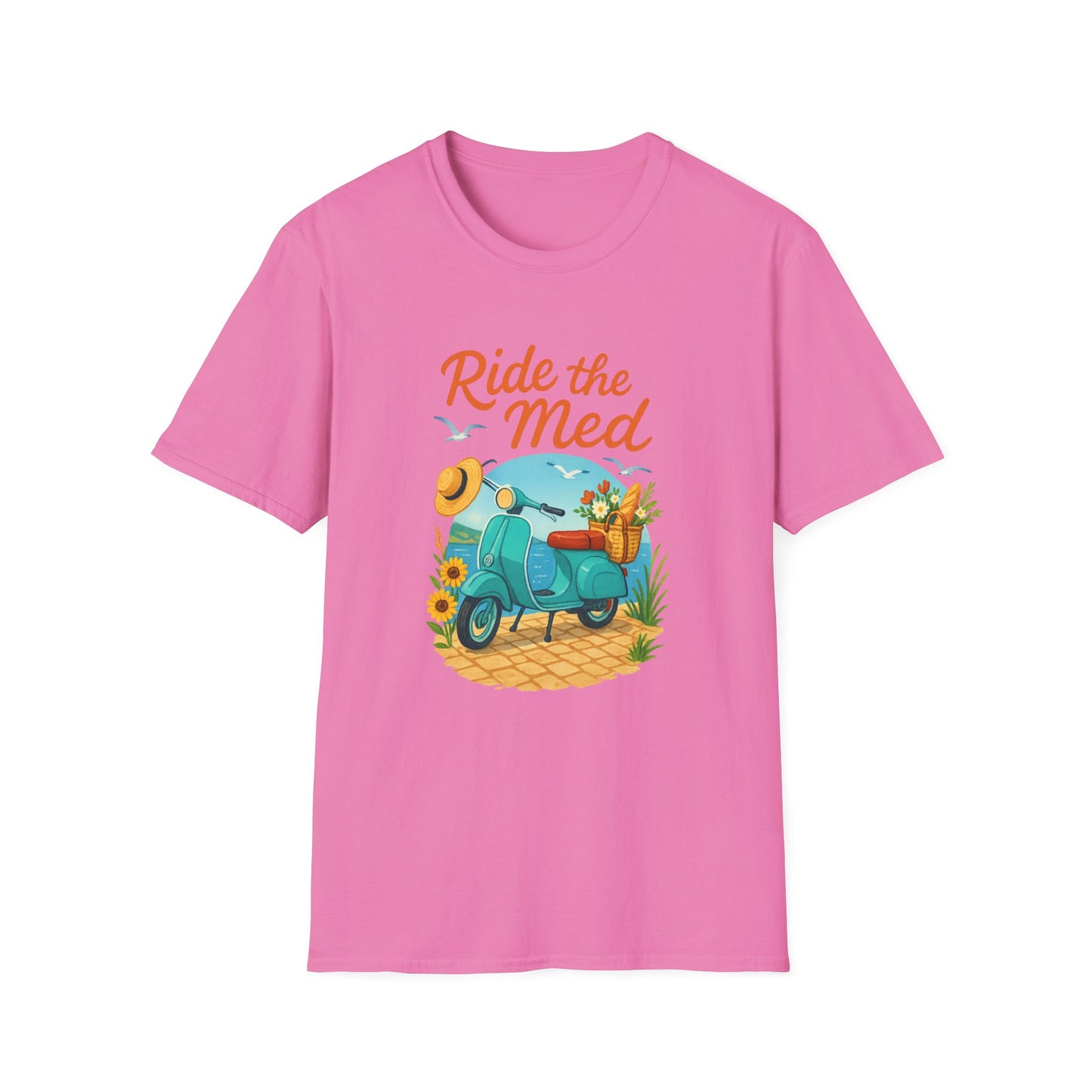 Corsica Scooter Adventure T-Shirt | Mediterranean Travel Tee | Coastal Summer Shirt | Italian Greece Graphic | Wanderlust