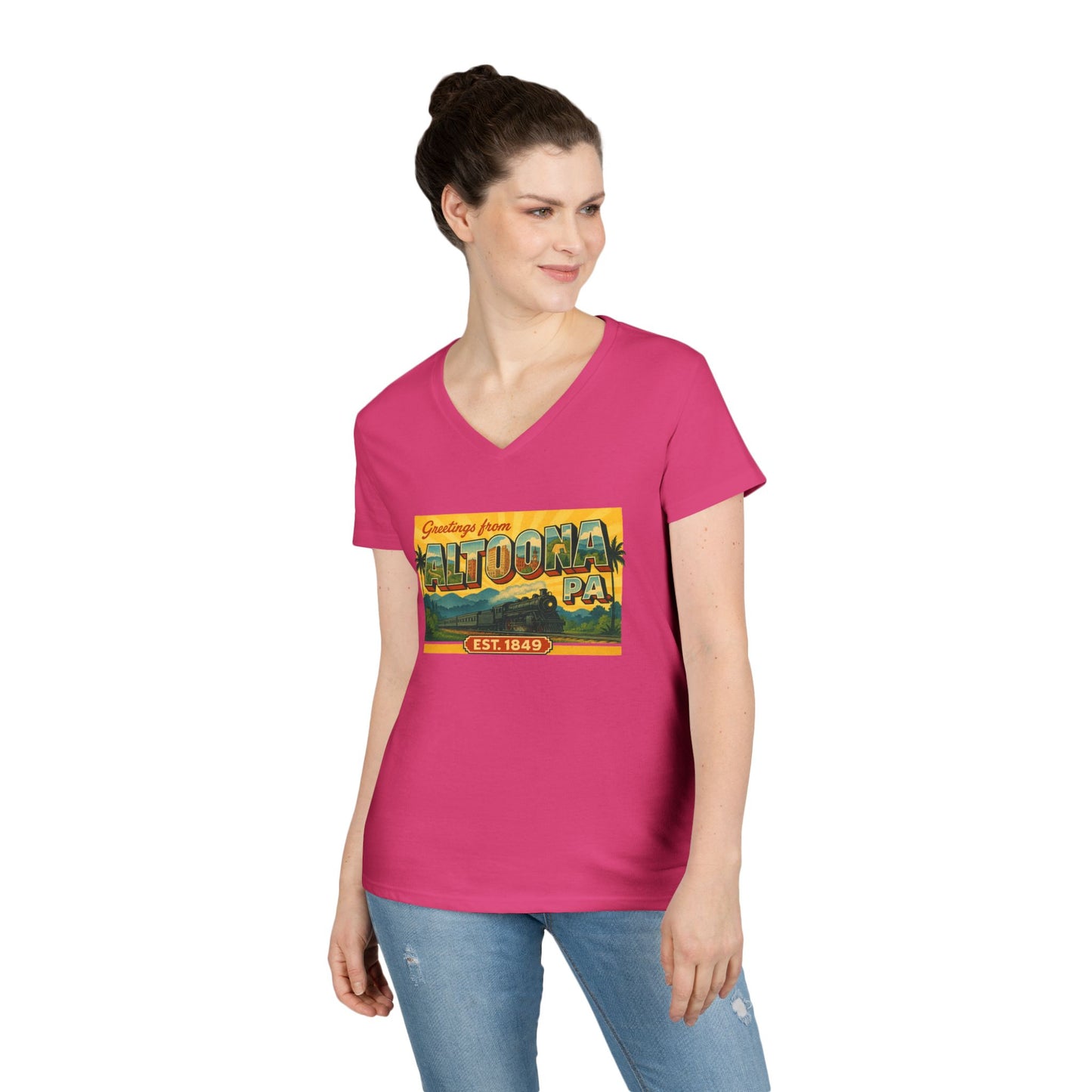 Altoona PA Souvenir T-Shirt V-Neck Tee