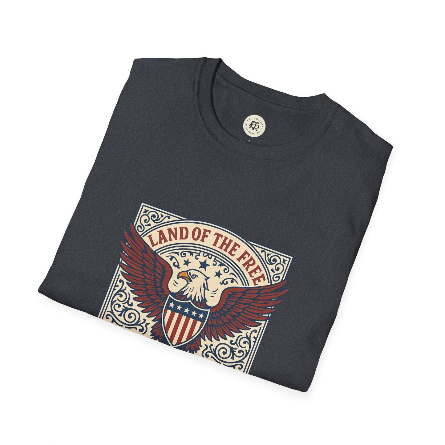 Patriotic Unisex T-Shirt with Eagle Design