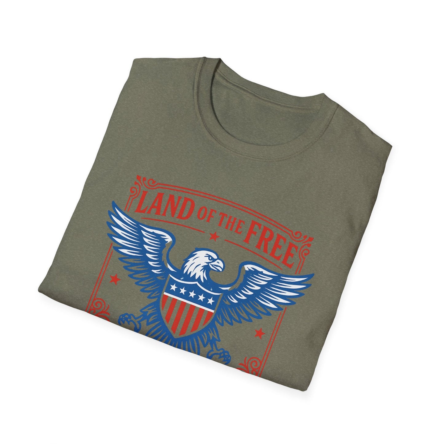 Patriotic Eagle T-Shirt - Land of the Free Design