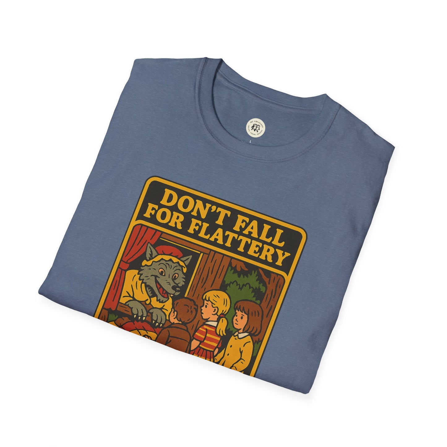 Big Bad Wolf Graphic T-Shirt with Vintage Design
