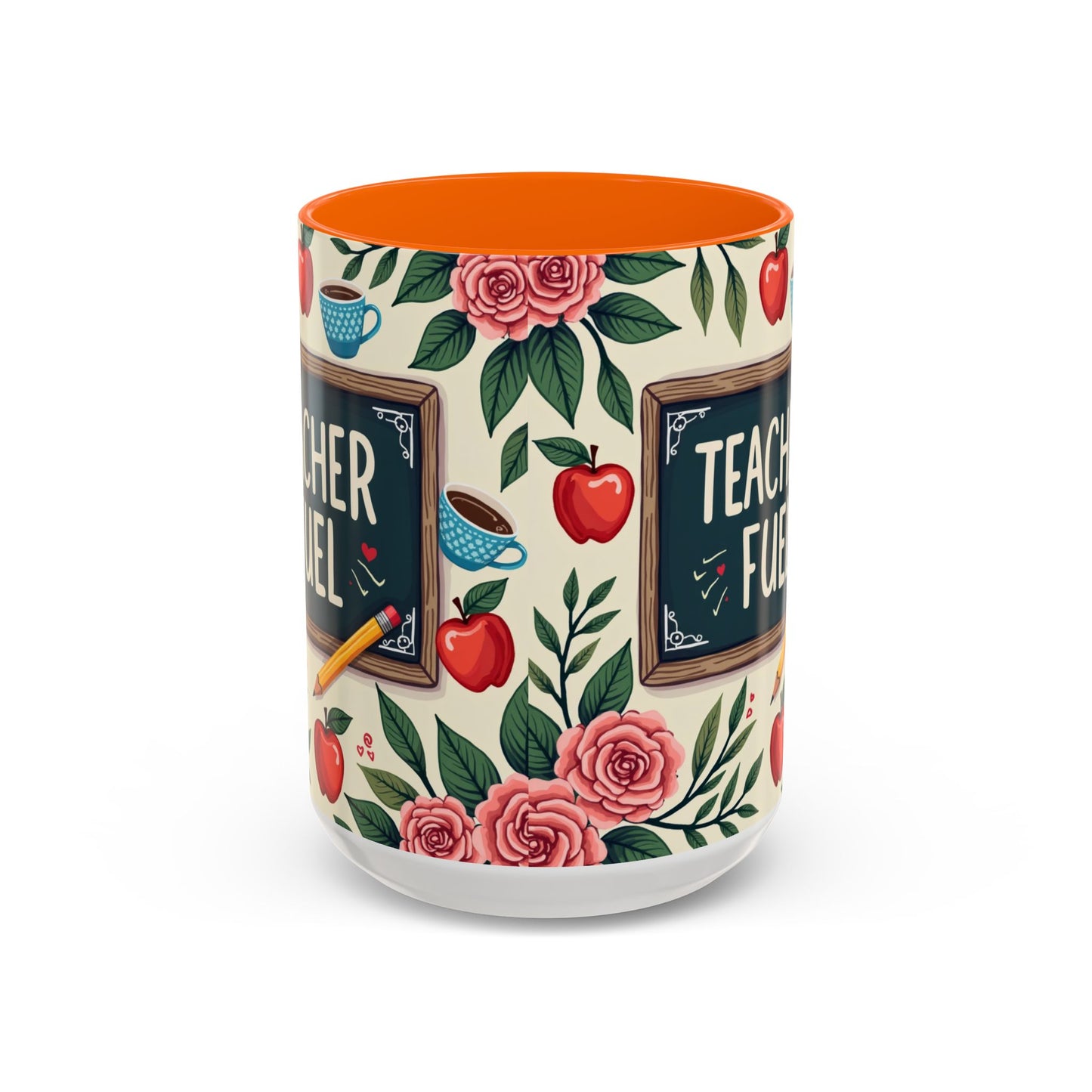 Teacher Fuel Coffee Mug - Fun Gift for Educators, Cute Tea Mug, Back to School Coffee Cup, Teacher Appreciation Present, Classroom Decor