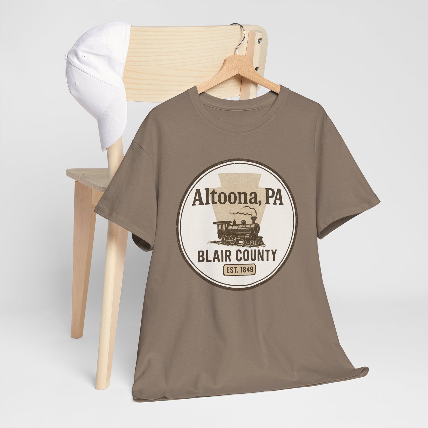 Altoona PA Vintage T-Shirt with Train Design