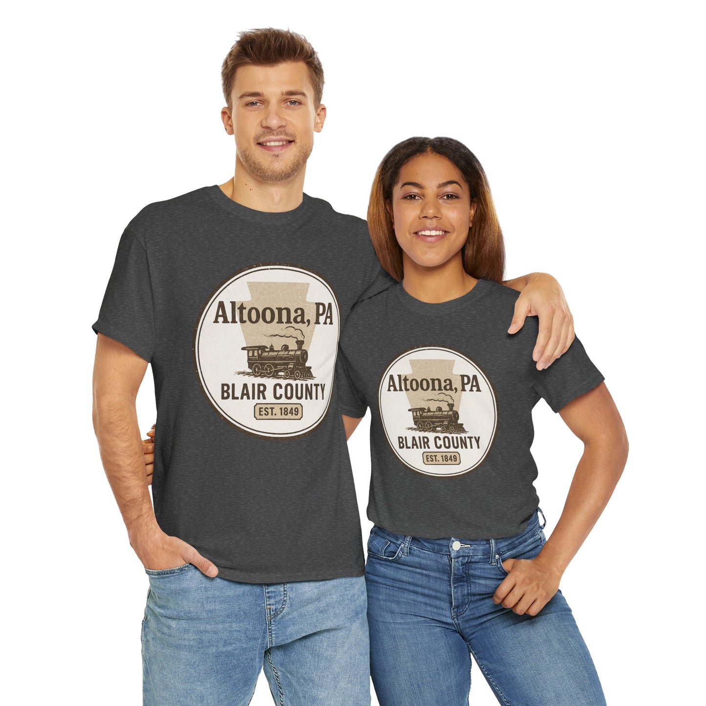 Altoona PA Vintage T-Shirt with Train Design