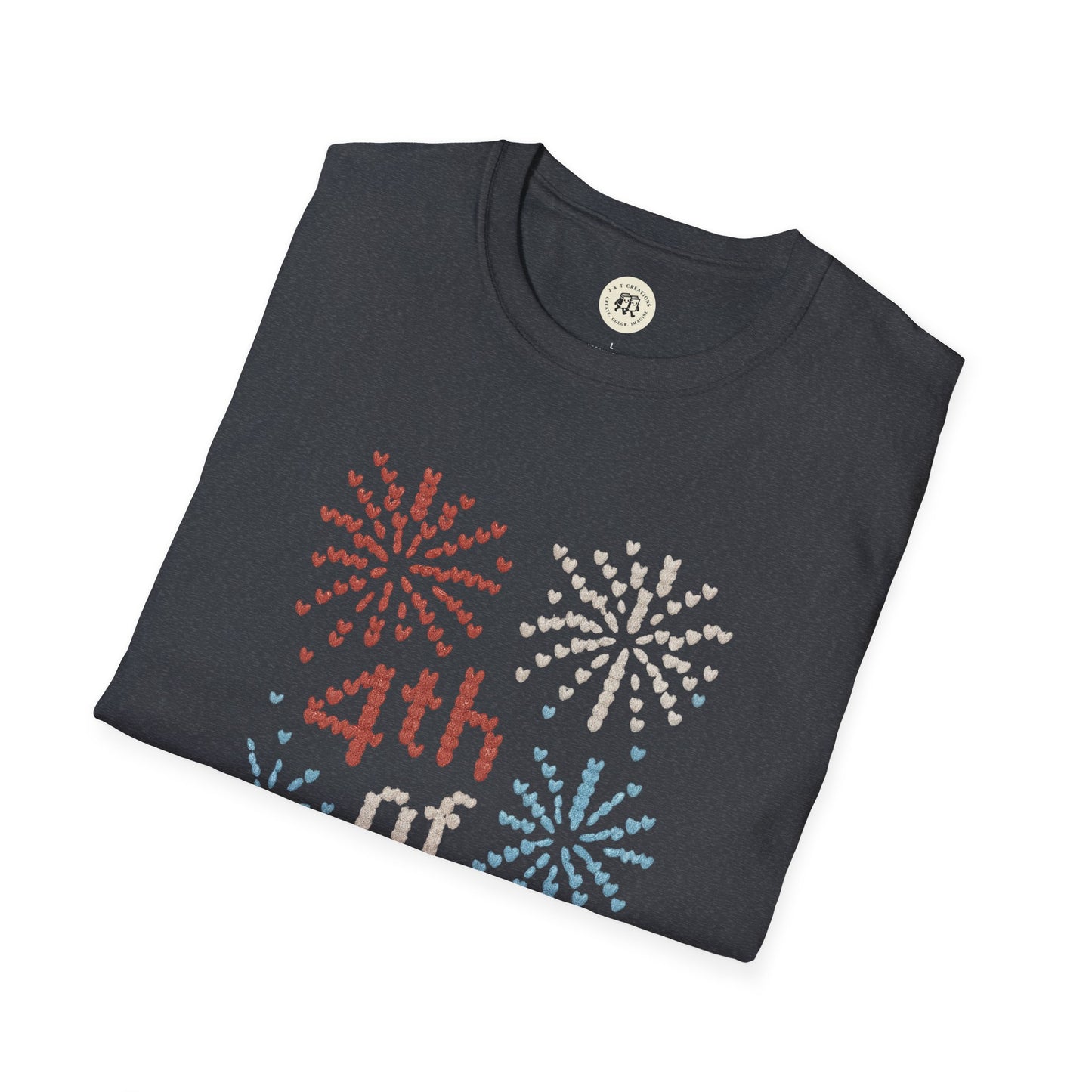 "Knitted" 4th of July Fireworks T-Shirt - Patriotic Tee