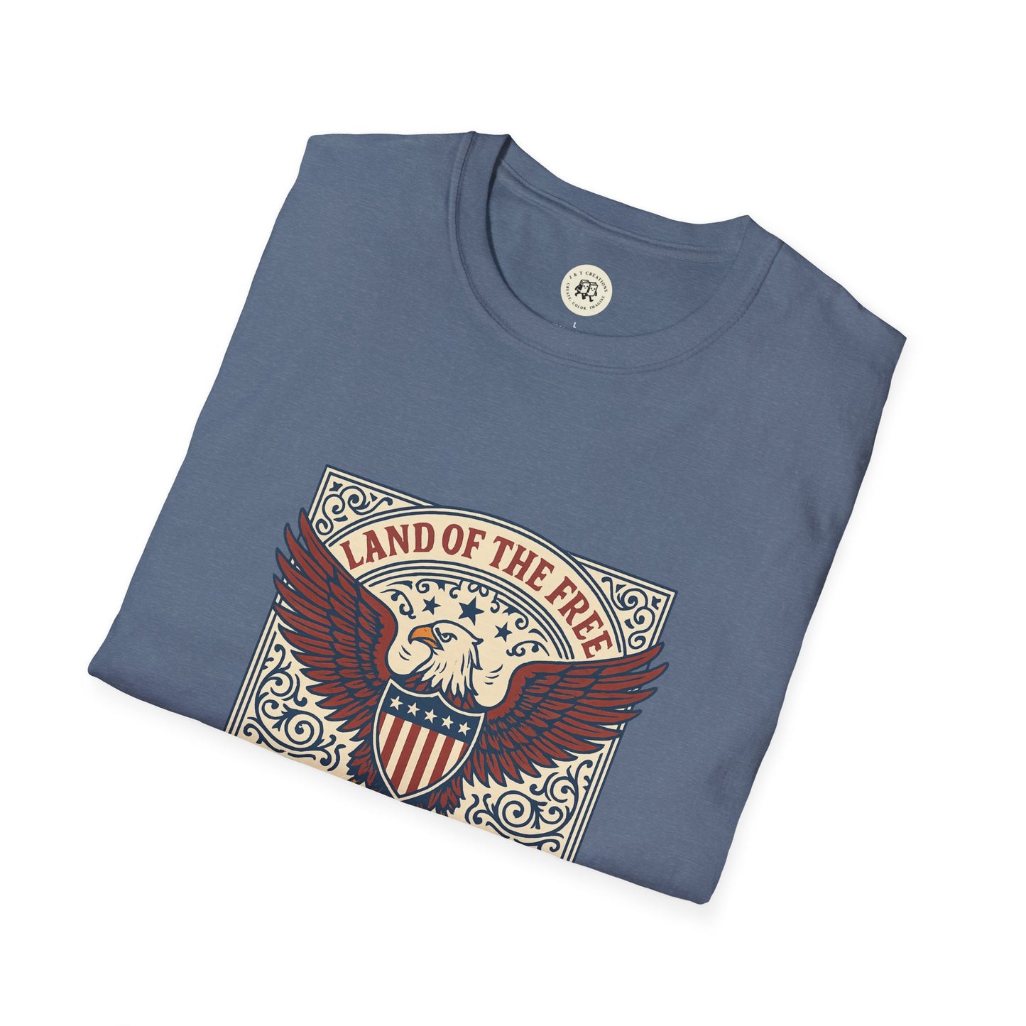 Patriotic Unisex T-Shirt with Eagle Design
