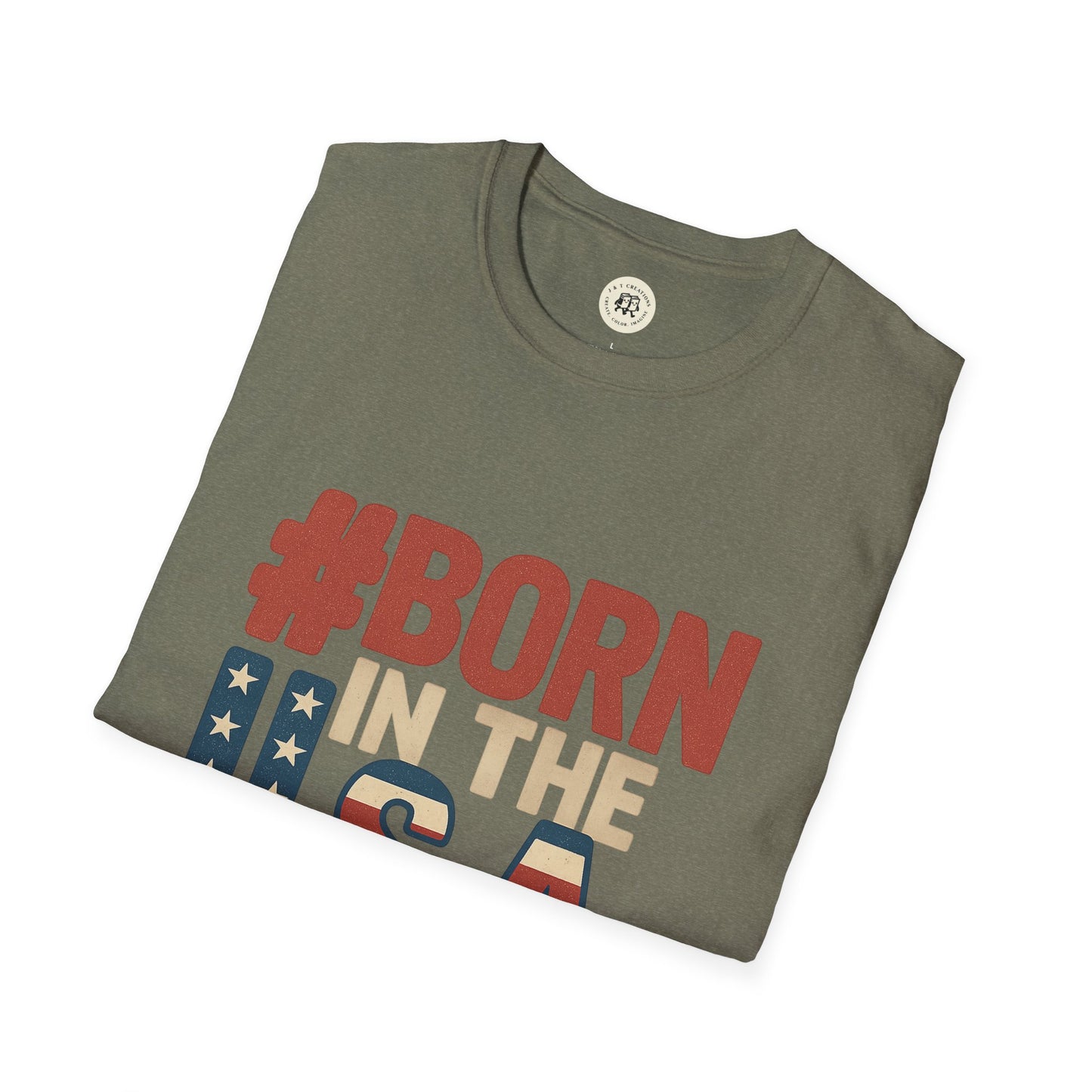 Born in the USA T-Shirt Patriotic Design