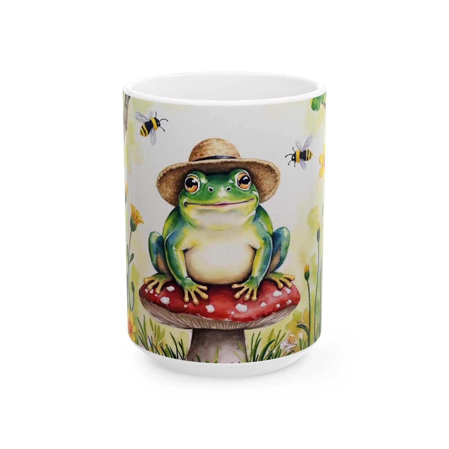 Charming Frog Mug - Perfect Gift for Nature Lovers, Unique Kitchen Decor, Cute Coffee Cup, Animal Lover Present, Garden Inspired Drinkware