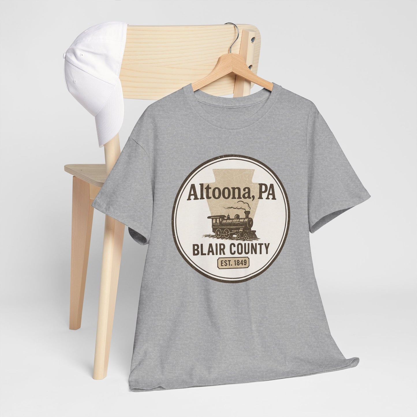 Altoona PA Vintage T-Shirt with Train Design