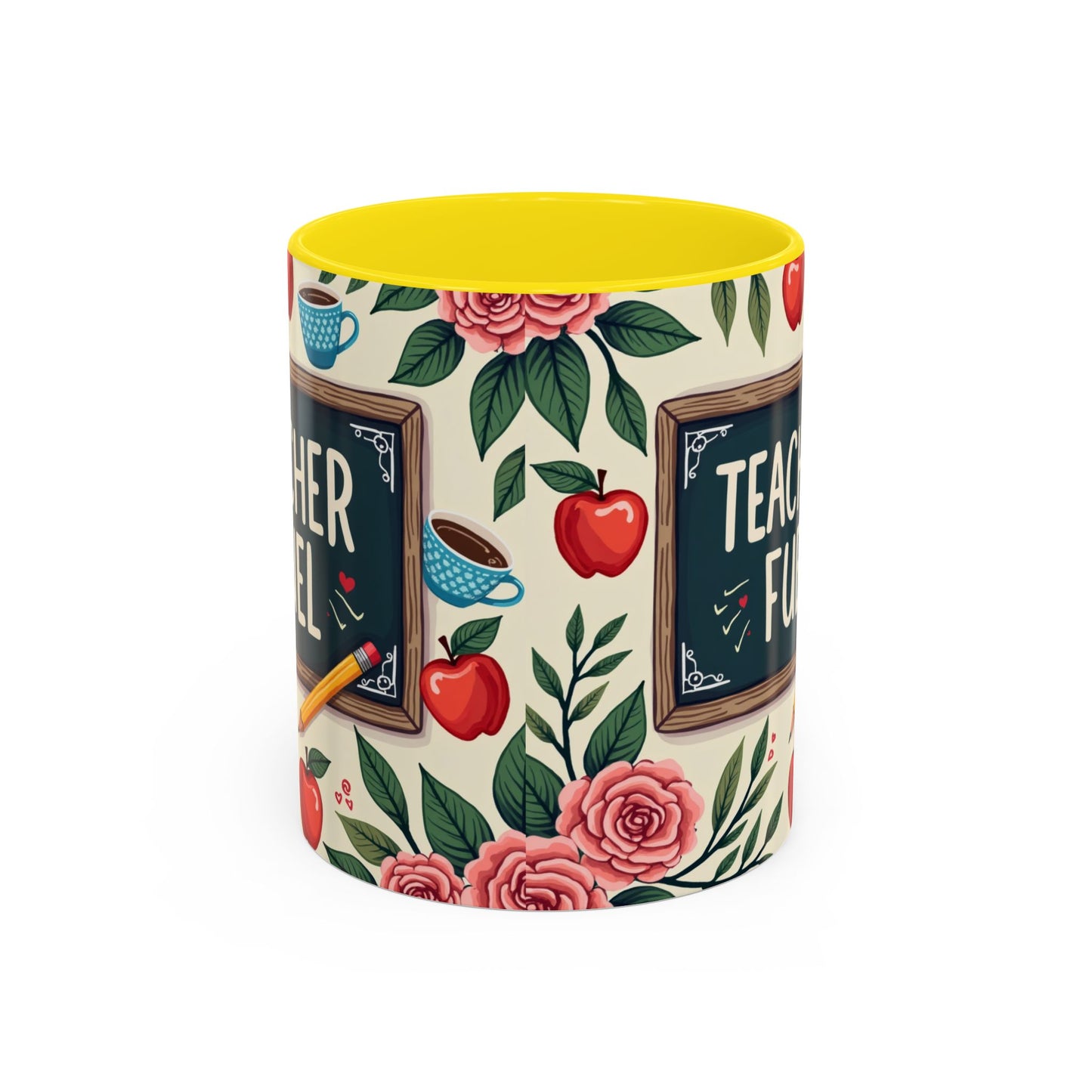 Teacher Fuel Coffee Mug - Fun Gift for Educators, Cute Tea Mug, Back to School Coffee Cup, Teacher Appreciation Present, Classroom Decor