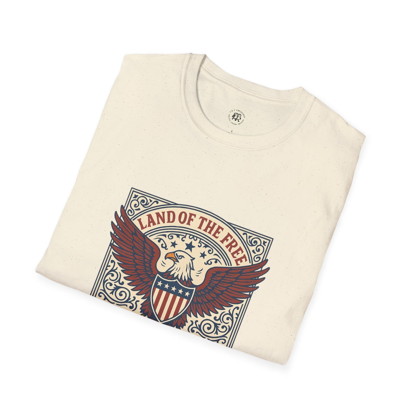Patriotic Unisex T-Shirt with Eagle Design