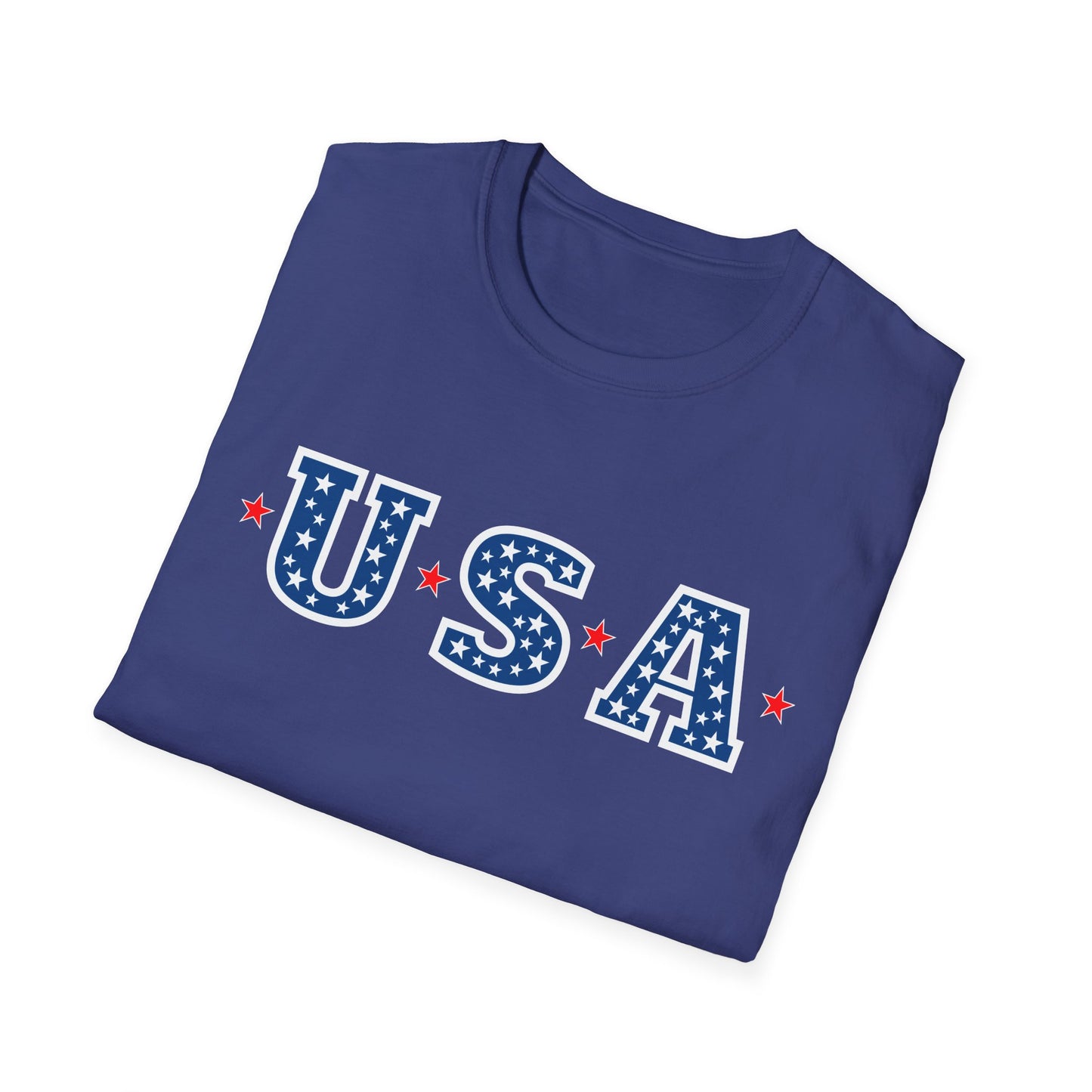 Patriotic USA T-Shirt with Star Design