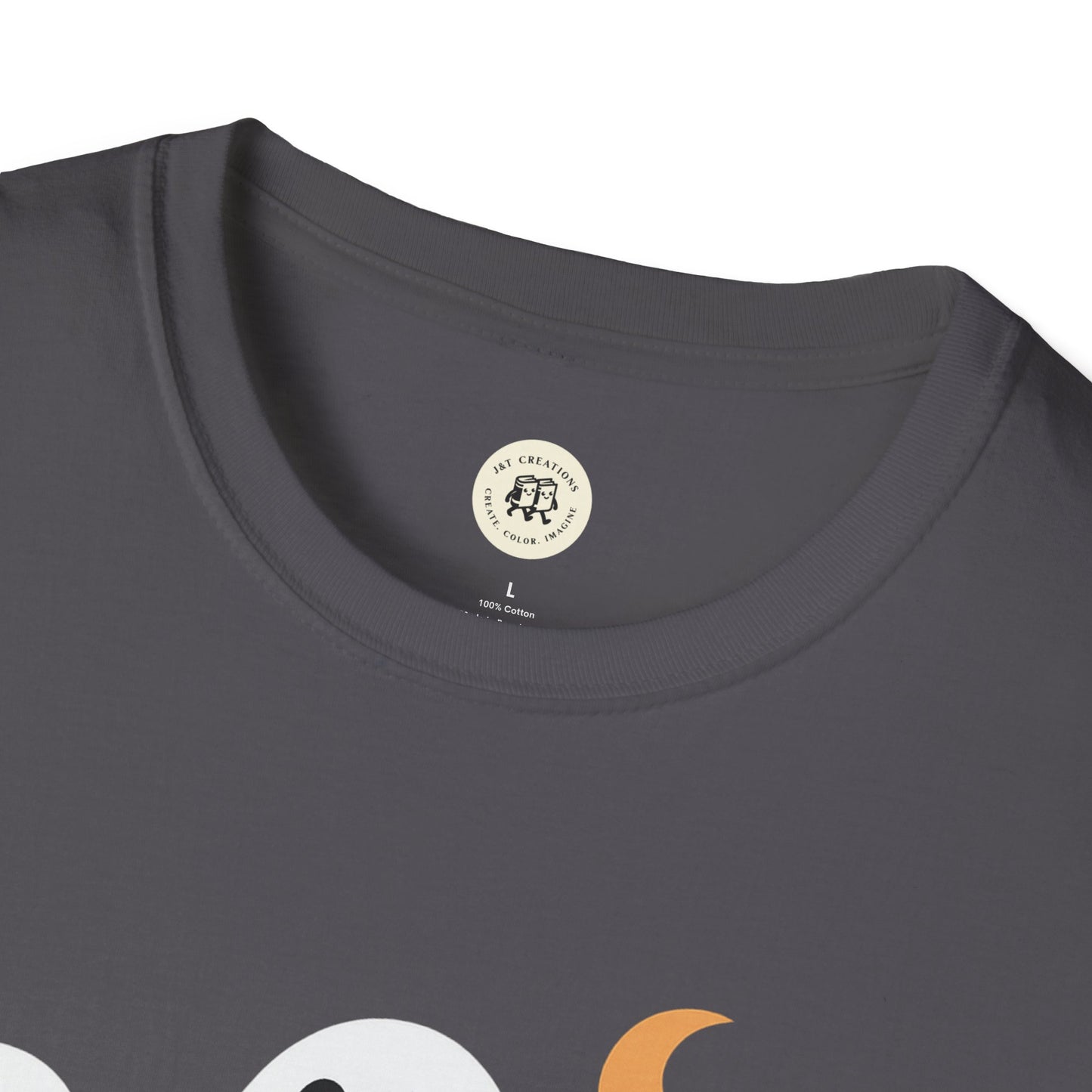 Boo Crew Halloween Shirt - Orange Ghost Tee