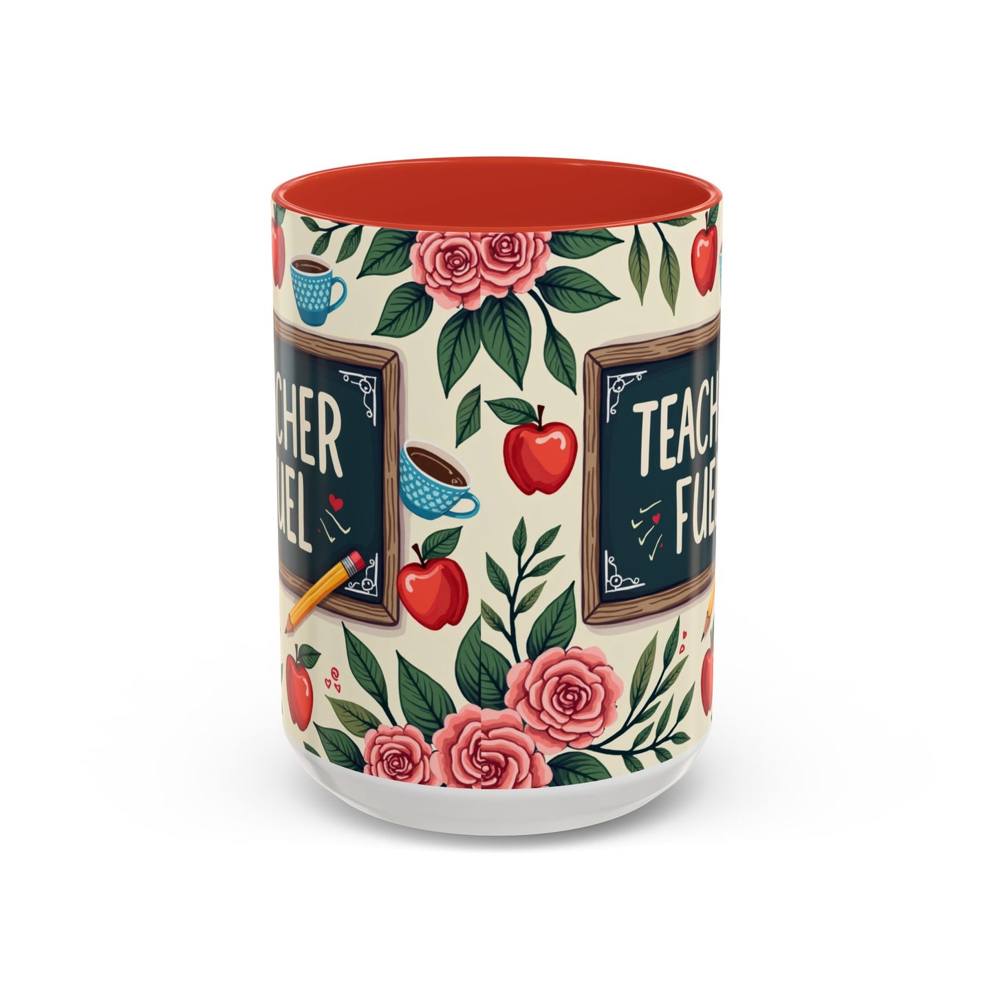 Teacher Fuel Coffee Mug - Fun Gift for Educators, Cute Tea Mug, Back to School Coffee Cup, Teacher Appreciation Present, Classroom Decor
