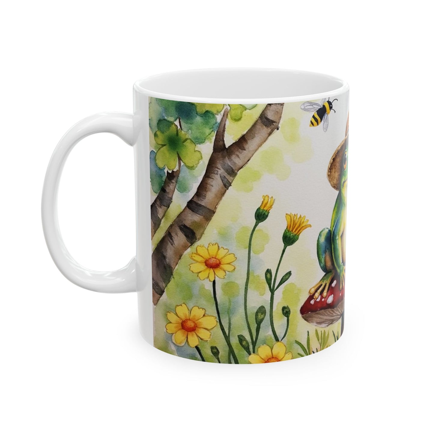 Charming Frog Mug - Perfect Gift for Nature Lovers, Unique Kitchen Decor, Cute Coffee Cup, Animal Lover Present, Garden Inspired Drinkware