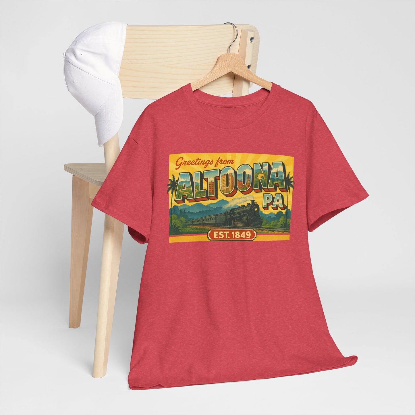 Greetings Altoona PA Souvenir T-Shirt Vintage Design