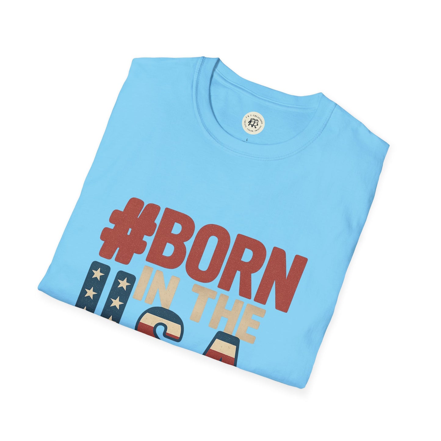 Born in the USA T-Shirt Patriotic Design