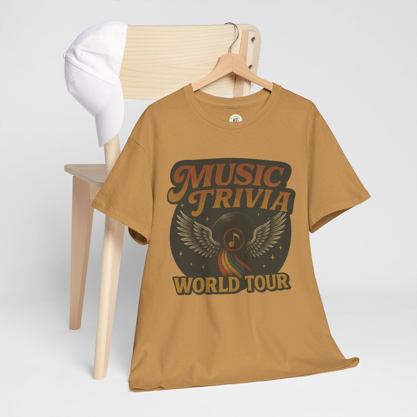 Music Trivia T-Shirt Retro World Tour Design