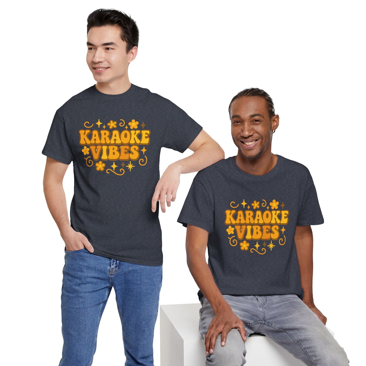 Karaoke Vibes T-Shirt Soft Retro Style Tee